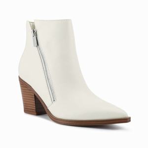 Nine West Wearit Block Heel Ankle Boots - White - Ireland (KW0628951)